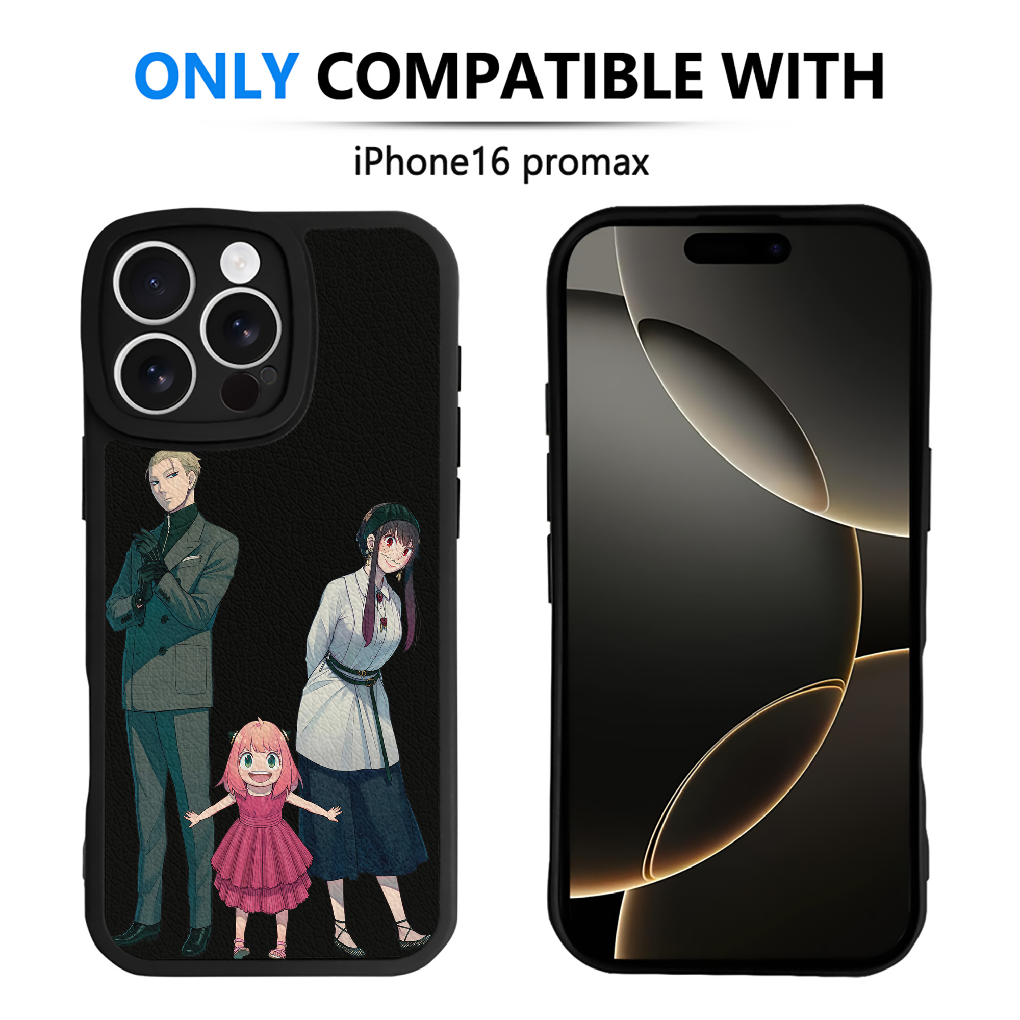 （画像用） SPY×FAMILY间谍家家酒 【iPhone 16シリーズ対応】シリコンスマホケース（レザー調） 材質：シリコン